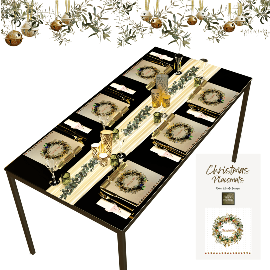 Christmas Placemats (Xmas Wreath) - Place Matters