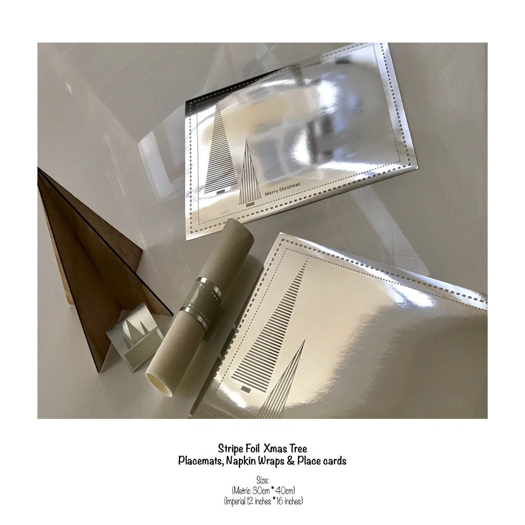 Christmas Placemats (Stripe Xmas Tree) Rectangle - Place MattersChristmas Placemats