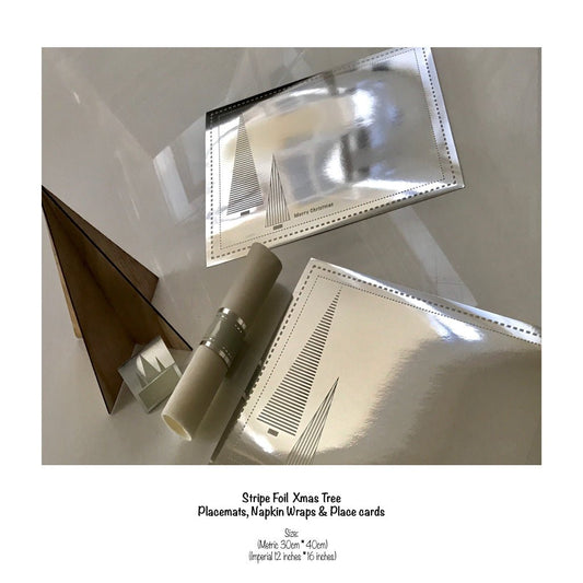 Christmas Placemats (Stripe Xmas Tree) Rectangle - Place MattersChristmas Placemats