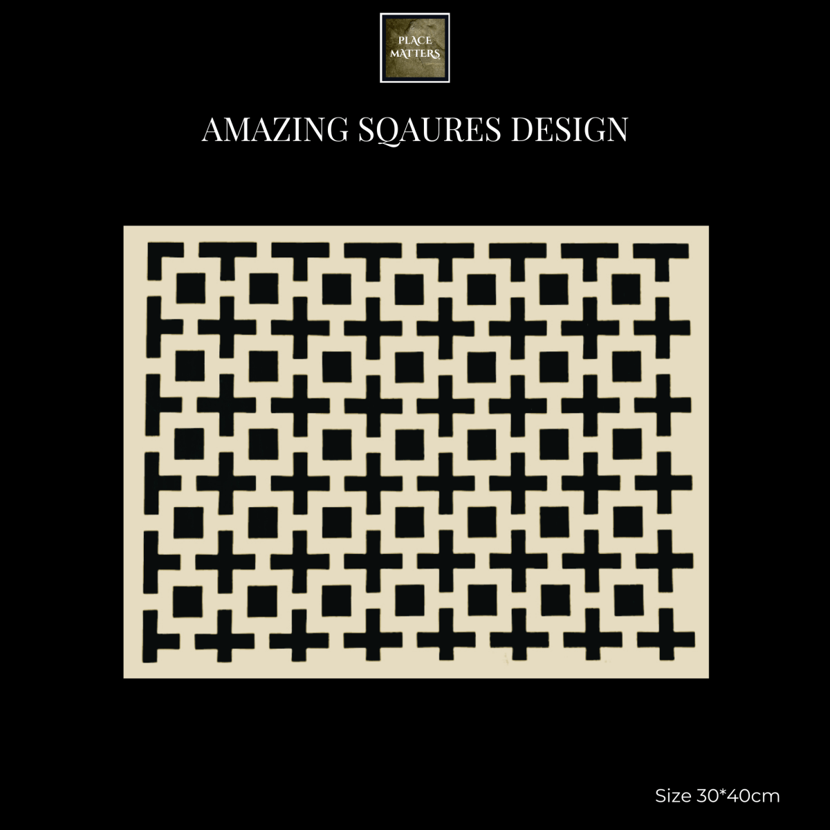 Amazing Squares Design Placemats | Place Matters (Pack of 20) - Place Matters