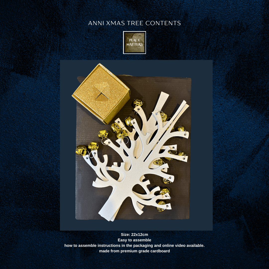 Anni Red Xmas Tree Table Decoration - Place MattersChristmas Table Decor