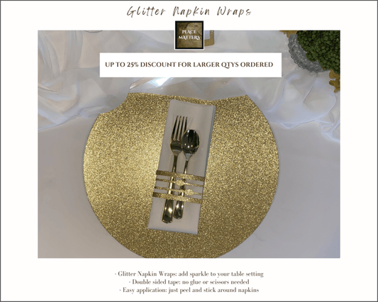 Napkin Wraps (Droplets Design) - Place MattersNapkin Wraps