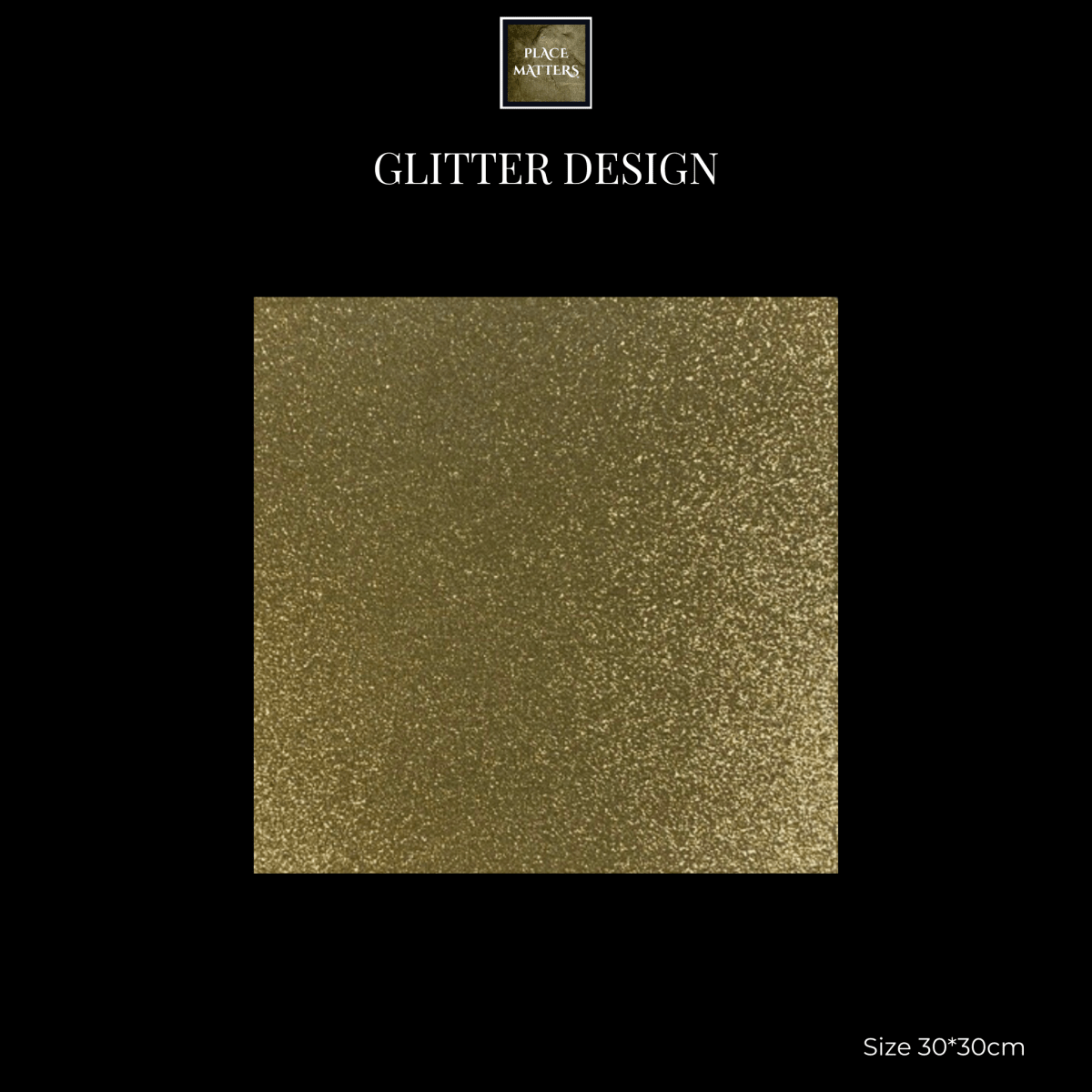 Gold Glitter Design Round Placemats | Place Matters (Pack of 20) - Place Matters