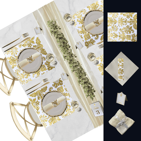 Table Setting Pack for 10 - Royale Design - Place MattersTable Setting Packs with Table Runner