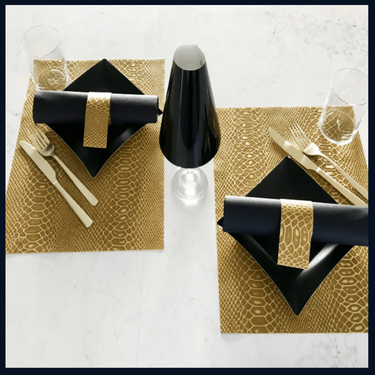 Masculine Table Setting Party Pack - Place MattersTable Setting Packs with Table Runner