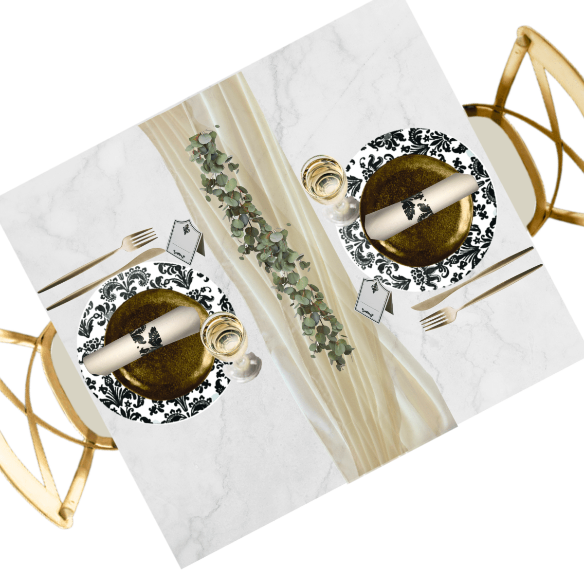 Table Setting Pack for 10 - Royale Design - Place Matters