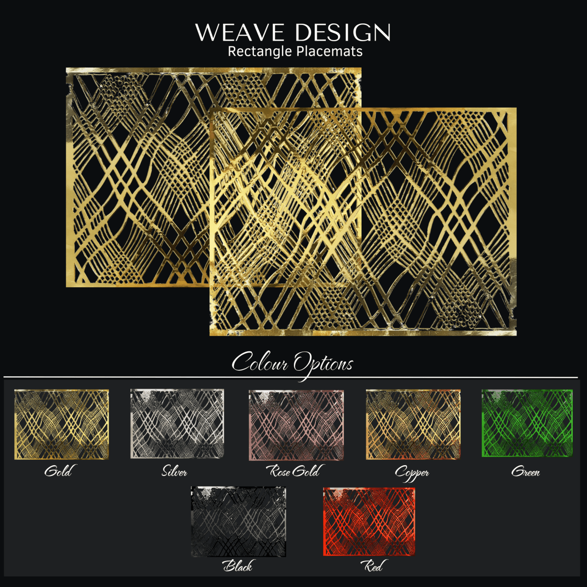Table Setting Pack for 10 — Gatsby Velvet Weave Design - Place MattersTable Setting Packs with Table Runner