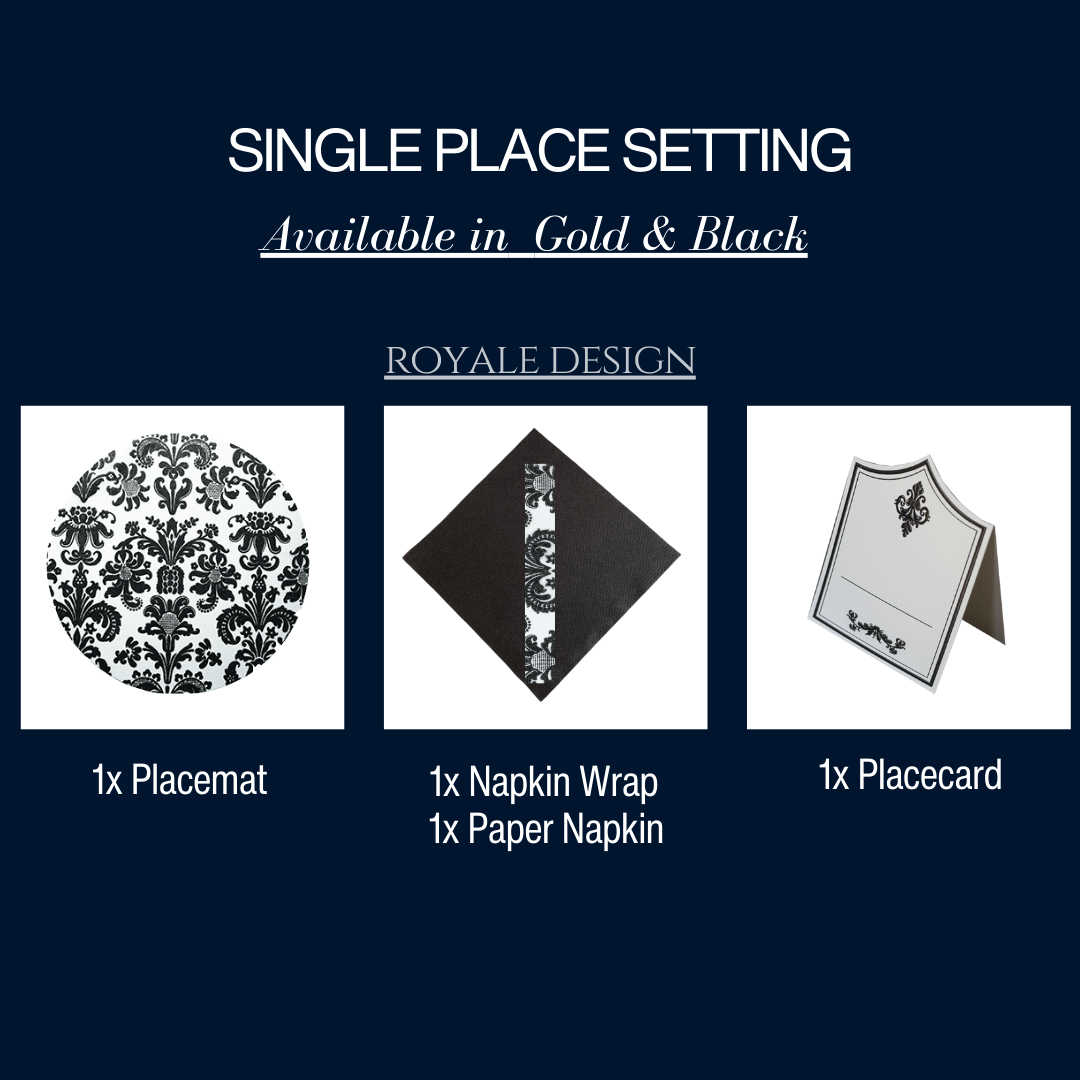 Single Place Setting (Royale Design) - Place MattersSingle - Place - Setting