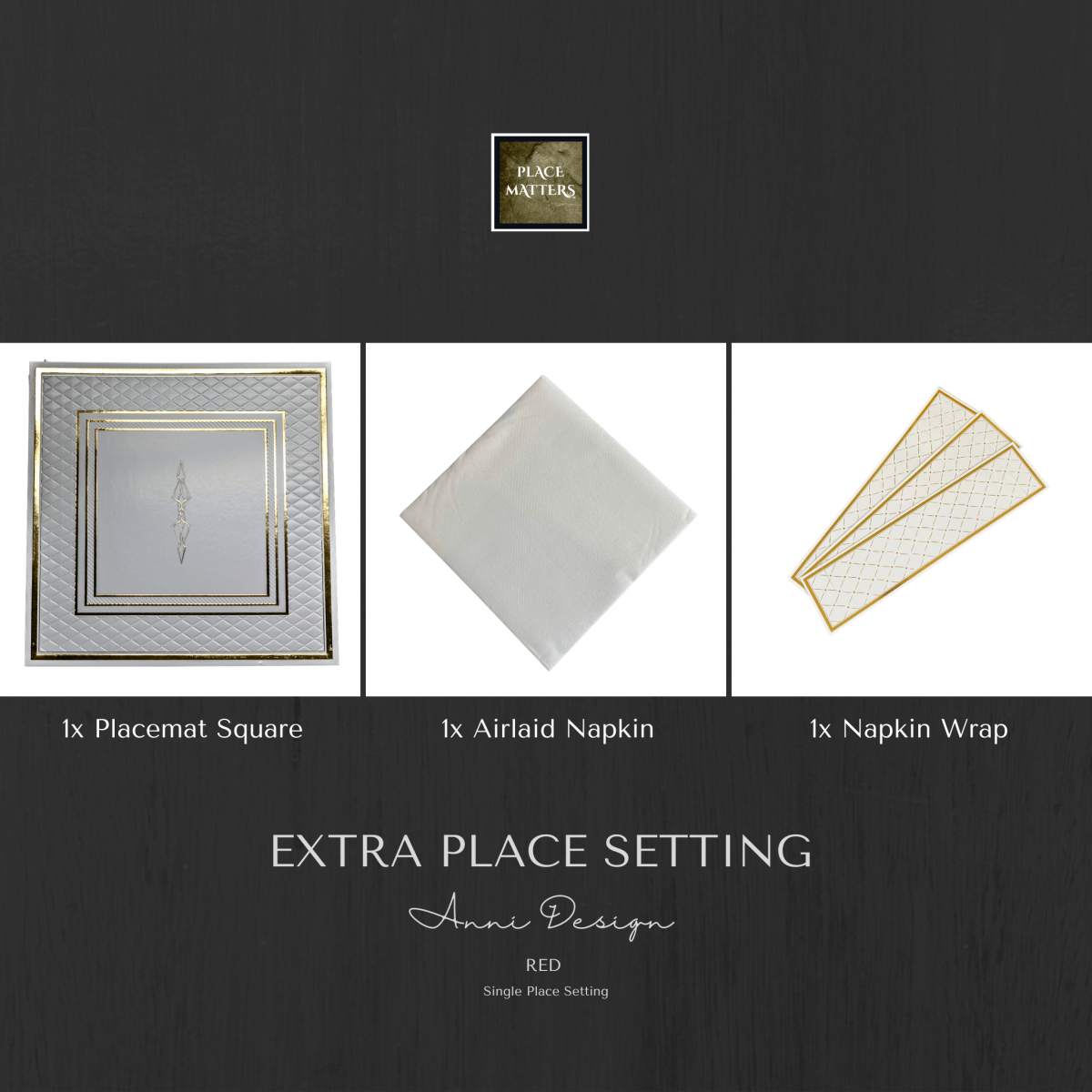 Single Place Setting (Anni Design) - Place MattersSingle - Place - Settings