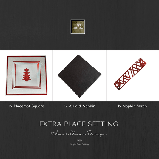 Single Place Setting (Anni Christmas Design) - Place MattersSingle Place Setting (Christmas)
