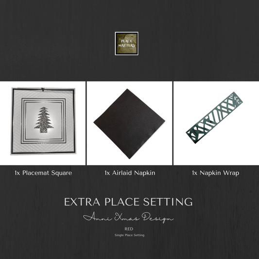 Single Place Setting (Anni Christmas Design) - Place MattersSingle Place Setting (Christmas)