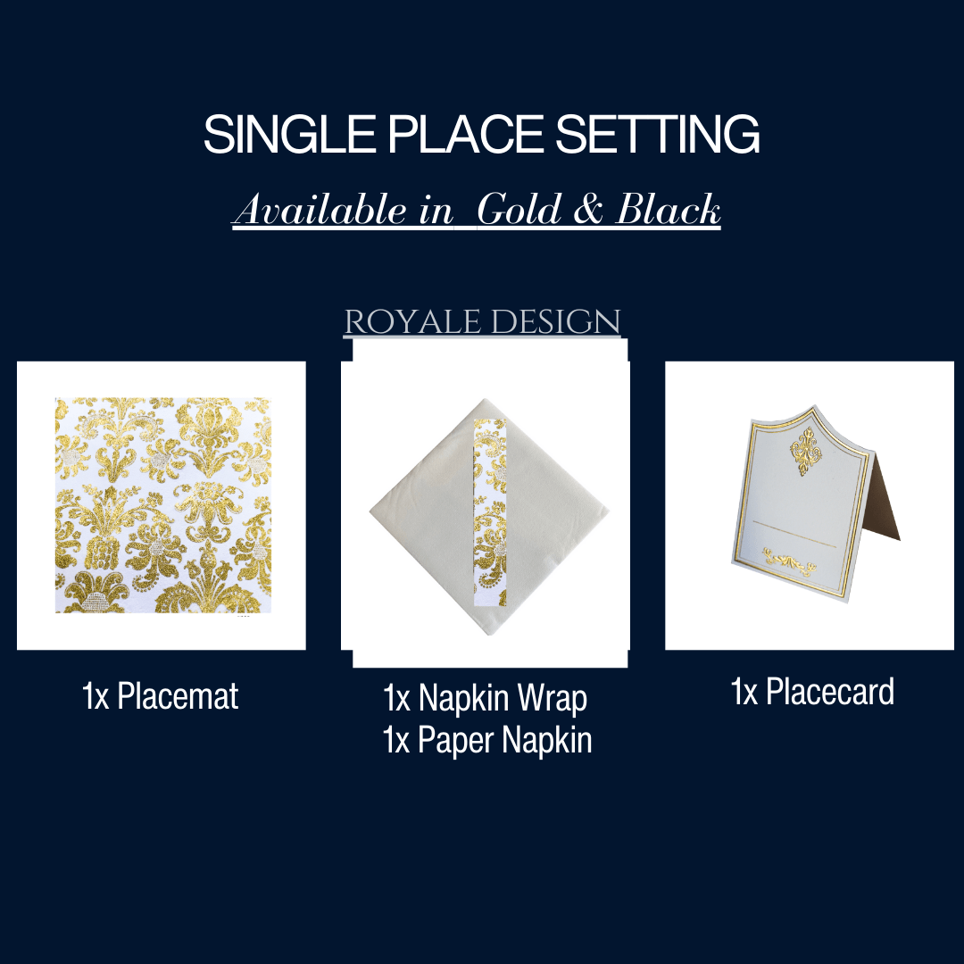 Single Place Setting (Royale Design) - Place MattersSingle - Place - Setting
