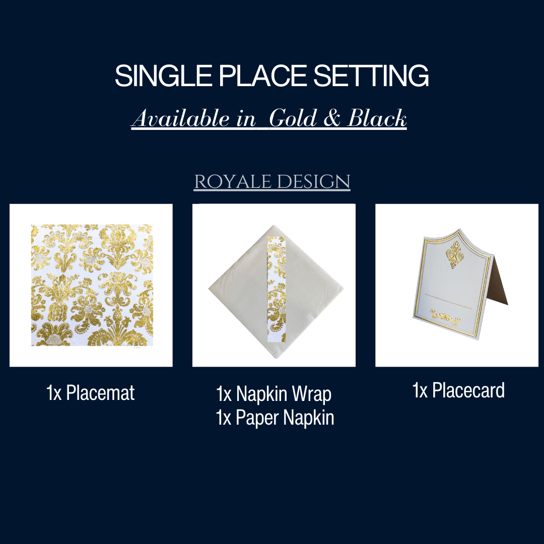 Single Place Setting (Royale Design) - Place MattersSingle - Place - Setting