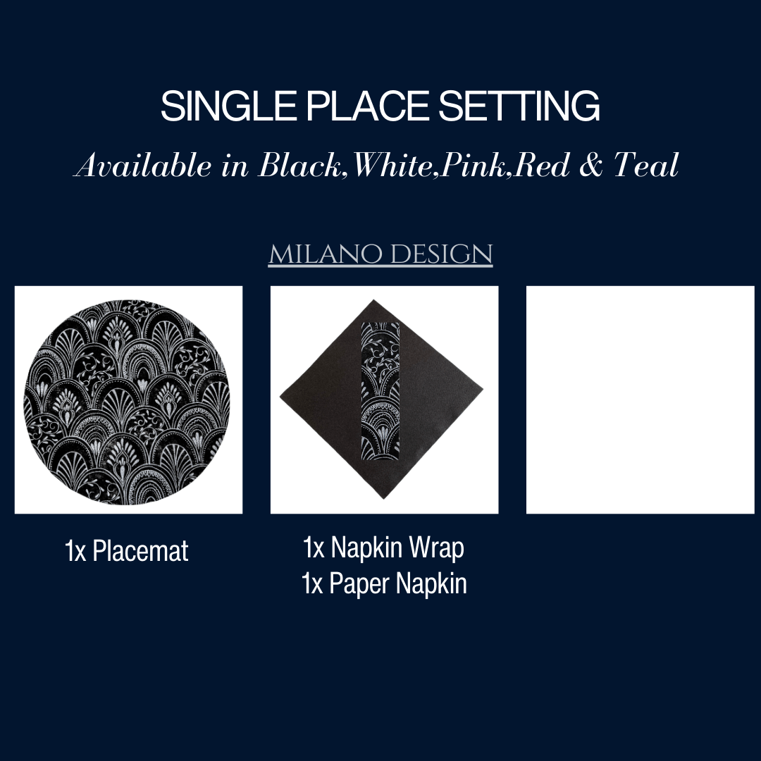 Single Place Setting (Milano Design) - Place MattersSingle Place Setting