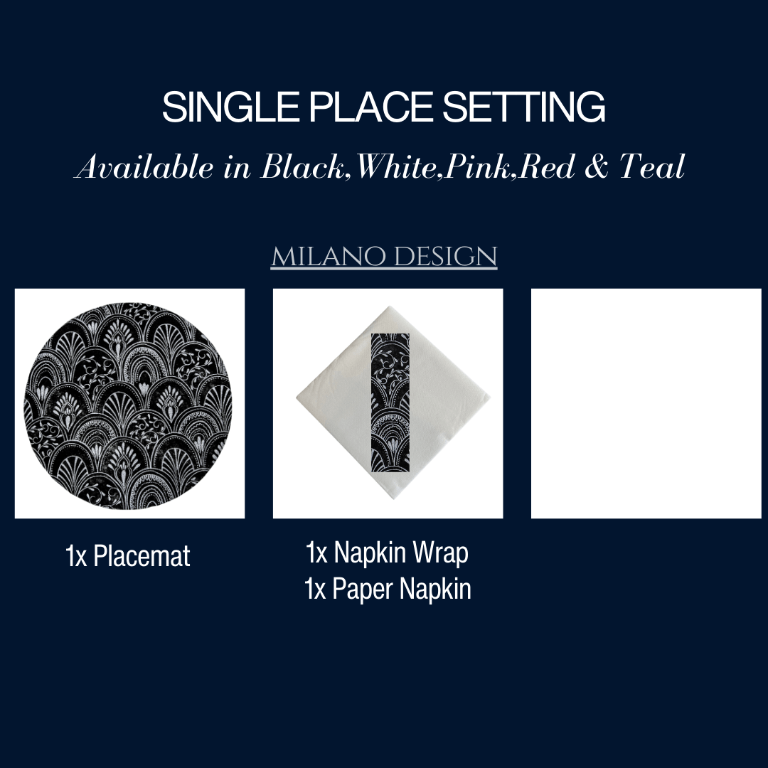 Single Place Setting (Milano Design) - Place MattersSingle Place Setting