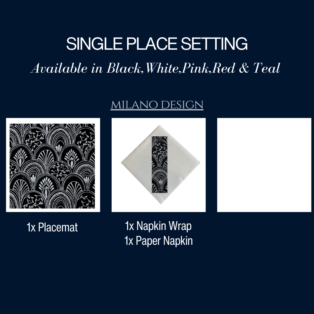 Single Place Setting (Milano Design) - Place MattersSingle Place Setting