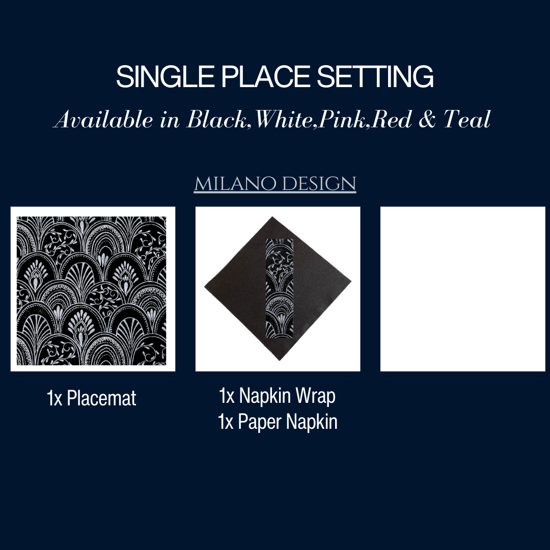 Single Place Setting (Milano Design) - Place MattersSingle Place Setting