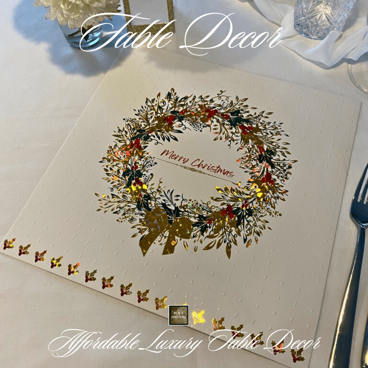 Christmas Placemats (Xmas Wreath) - Place Matters