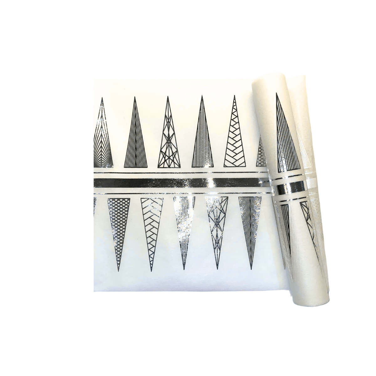 Christmas Table Runners (Silver Funky Xmas Tree Design) - Place MattersTable Runners
