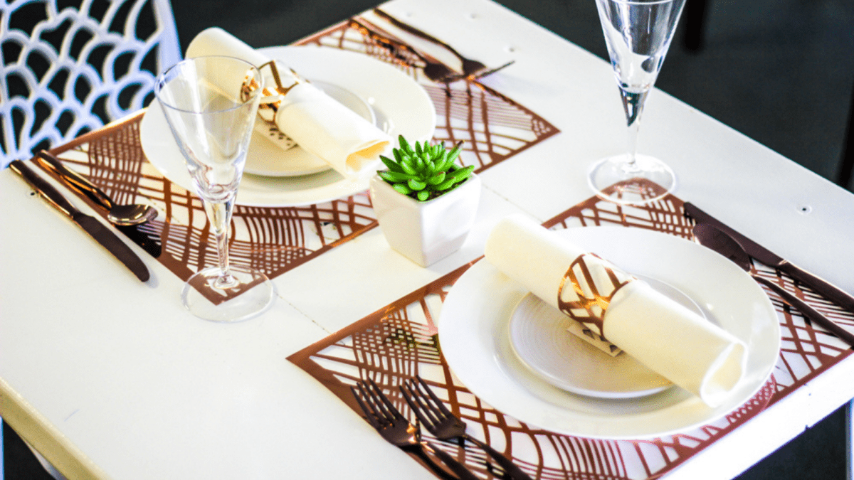 Copper Rectangle Weave Placemats – Pack of 20 | Place Matters - Place MattersPlacemats