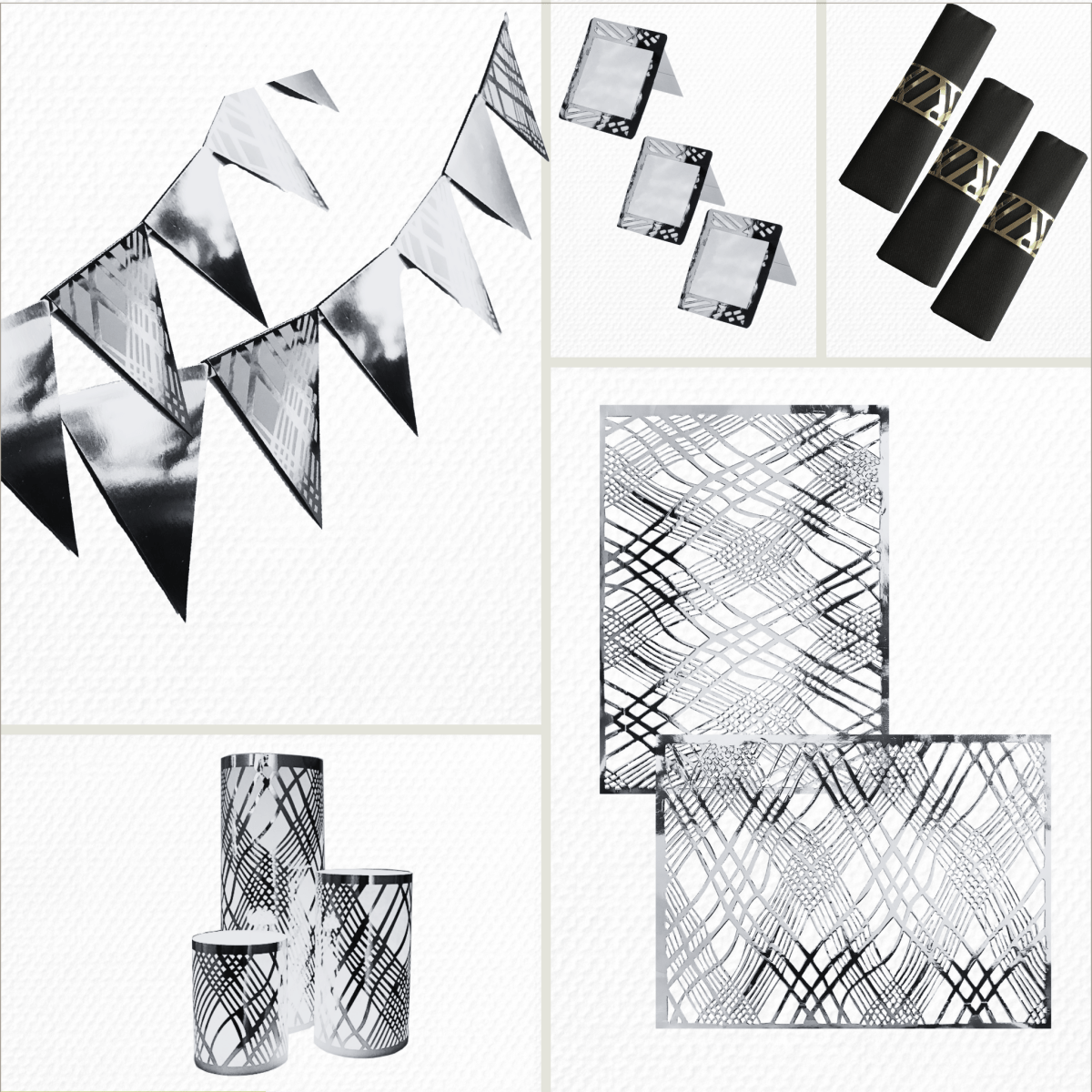 Gatsby Gold Party Pack Weave Design - Place MattersParty Pack