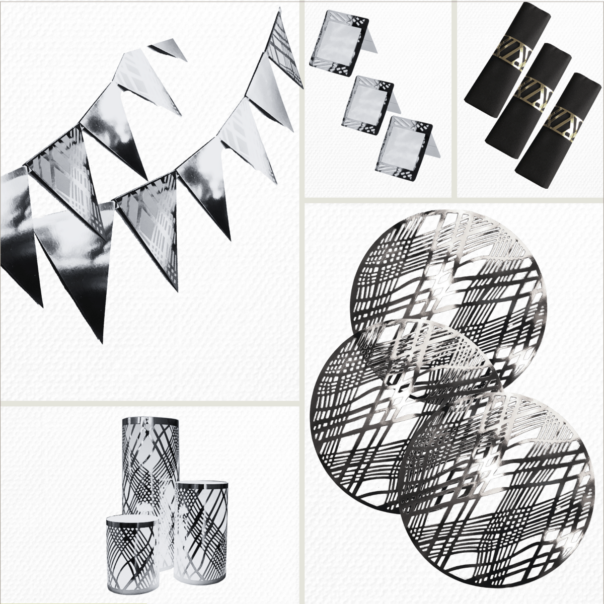 Gatsby Gold Party Pack Weave Design - Place MattersParty Pack