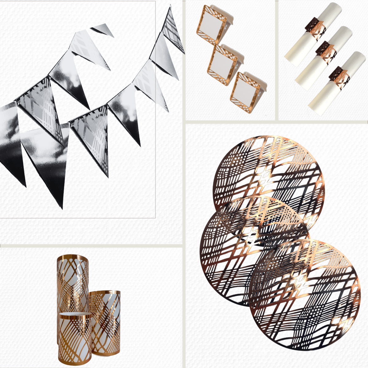 Gatsby Gold Party Pack Weave Design - Place MattersParty Pack