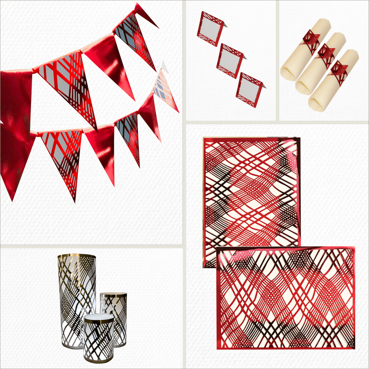 Gatsby Gold Party Pack Weave Design - Place MattersParty Pack