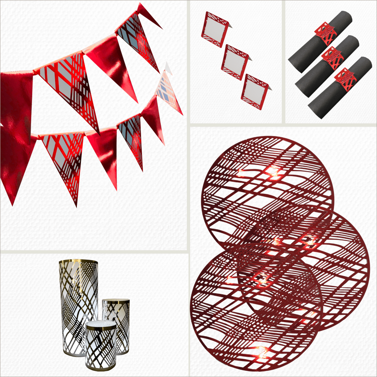 Gatsby Gold Party Pack Weave Design - Place MattersParty Pack