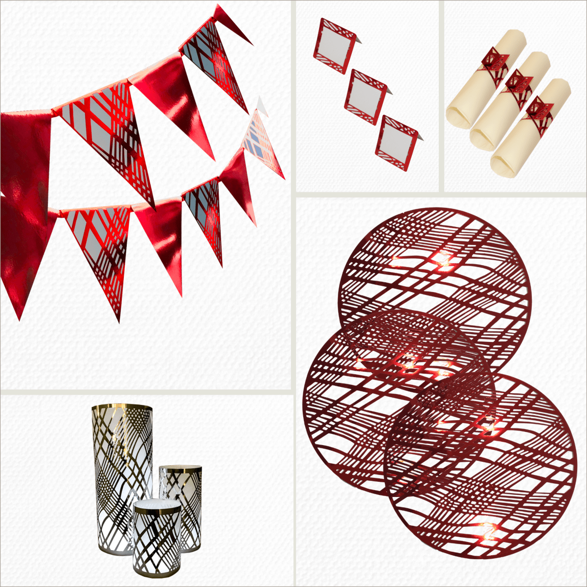 Gatsby Gold Party Pack Weave Design - Place MattersParty Pack