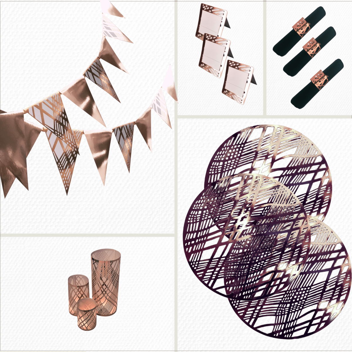 Gatsby Gold Party Pack Weave Design - Place MattersParty Pack