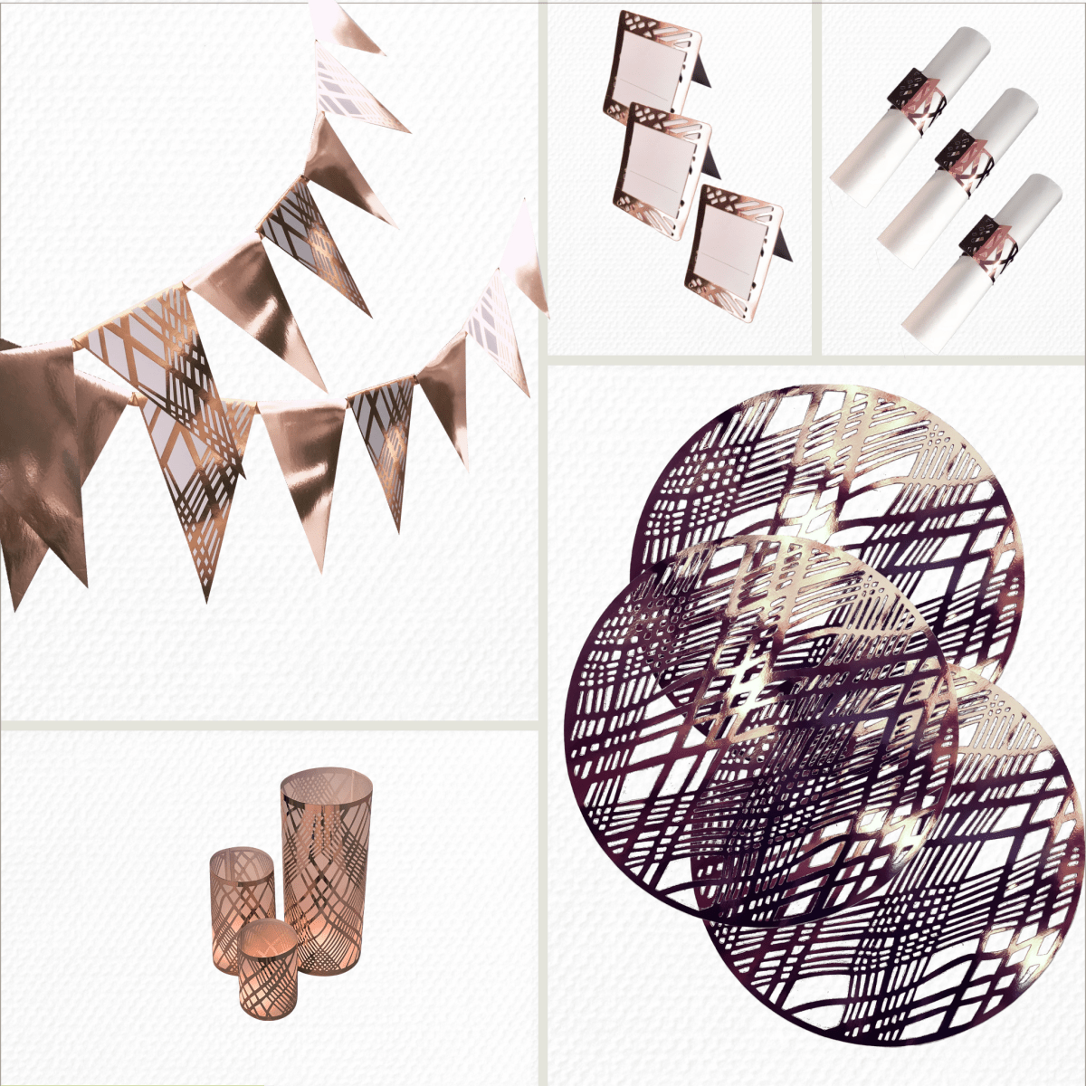Gatsby Gold Party Pack Weave Design - Place MattersParty Pack