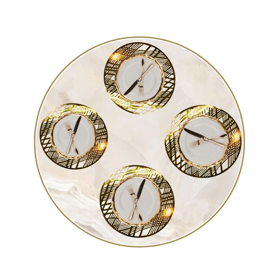 Gold Round Weave Placemats – Pack of 20 | Place Matters - Place MattersPlacemats