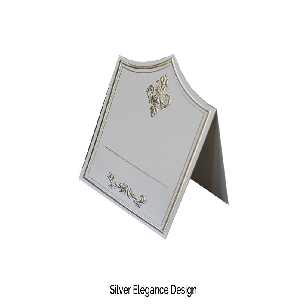 Silver Place Cards (Royale Design) - Place Matters