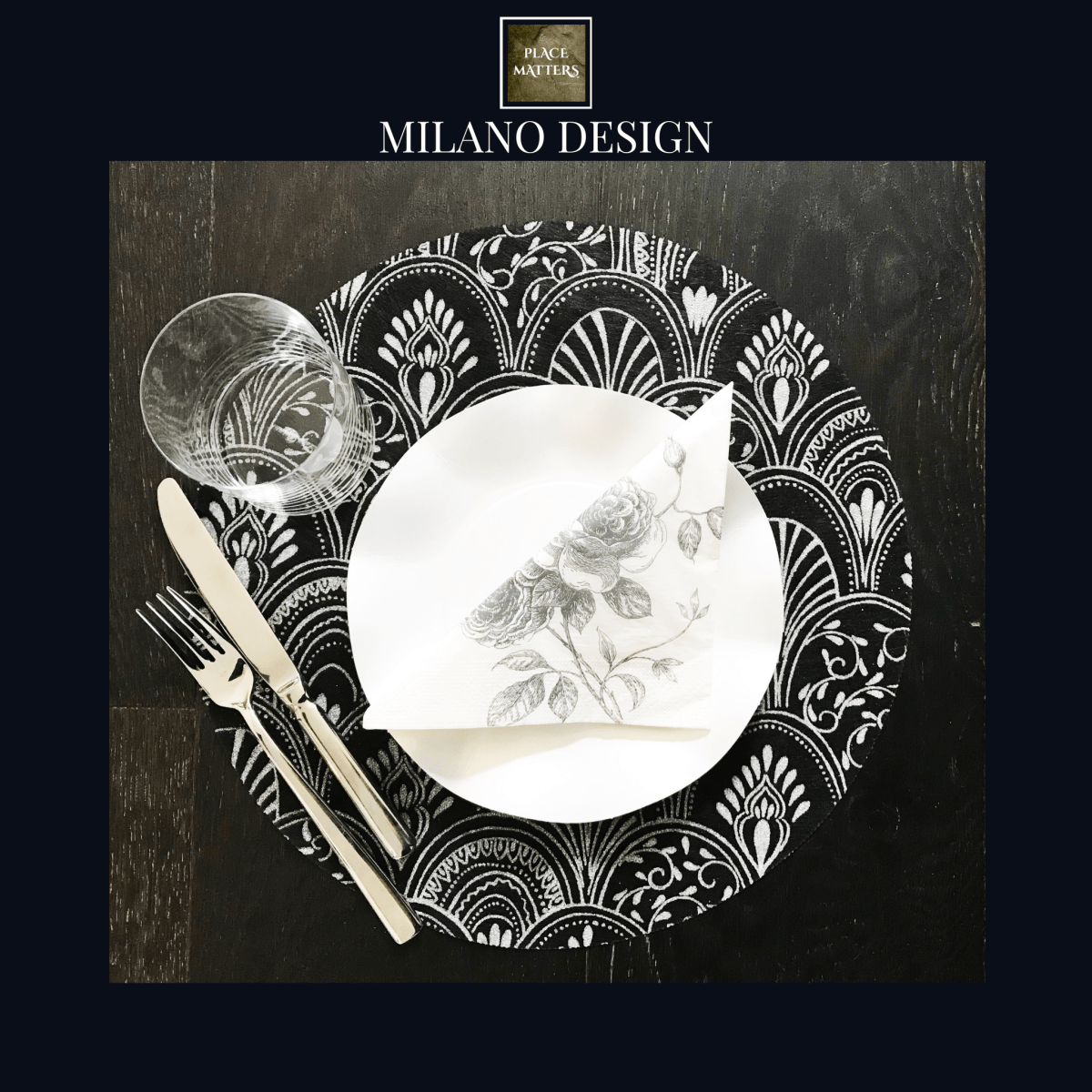 Teal Milano Design Placemats – Pack of 20 | Place Matters - Place MattersPlacemats