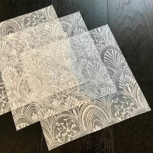 White Placemats (Milano Design) (Square Shape) - Place MattersPlacemats