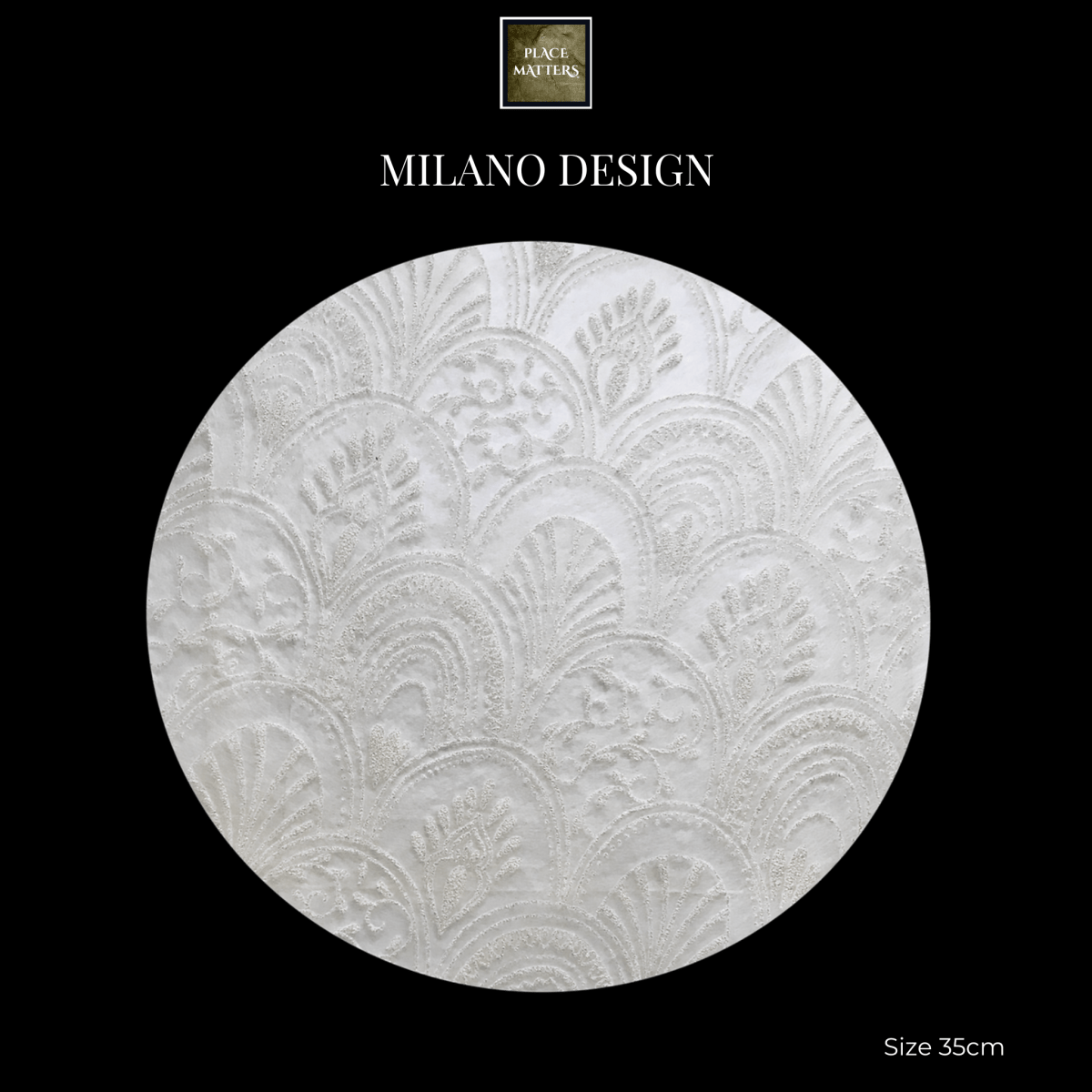 White Placemats (Milano Design)(Pack of 25) - Place Matters