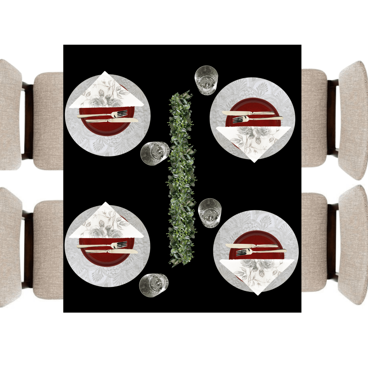 White Placemats (Milano Design)(Pack of 25) - Place Matters