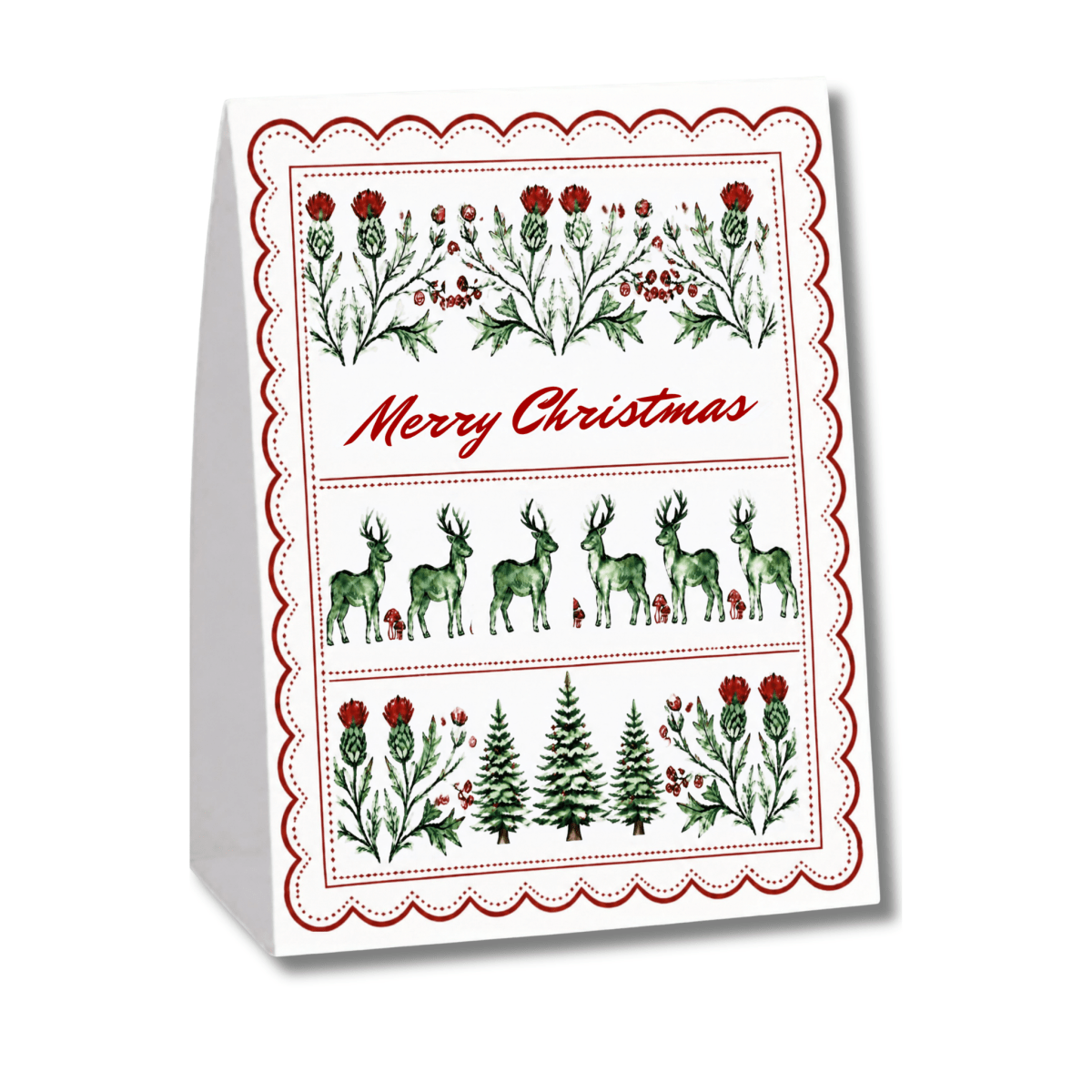 Wholesale Christmas Tent Cards (Xmas Forest) – Pack of 6 | Saunders Concepts - Place MattersS/C Table Decor