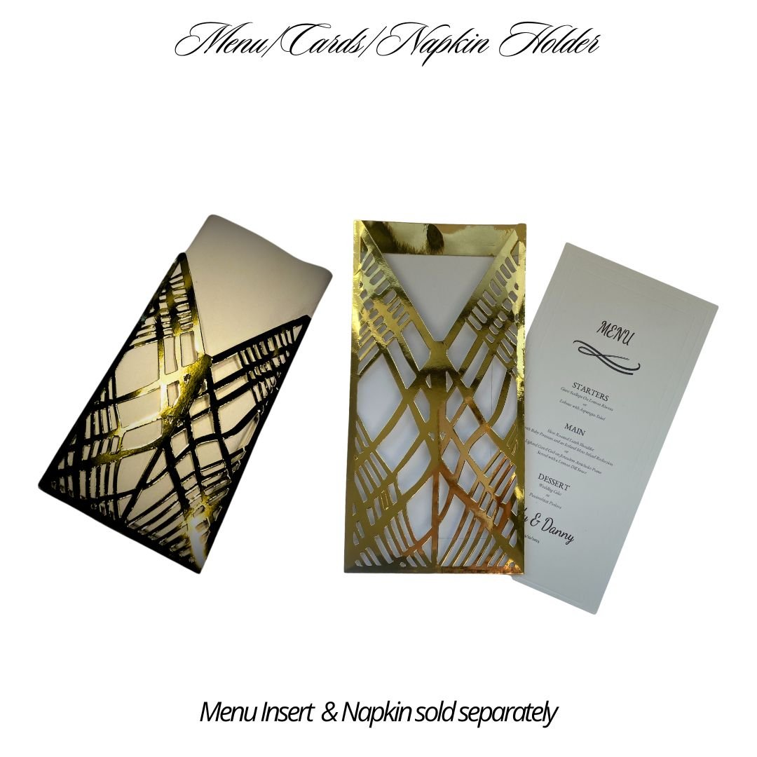 Wholesale Menu/Napkin Covers (Weave Design) Pack of 25| Saunders Concepts - Place Matters