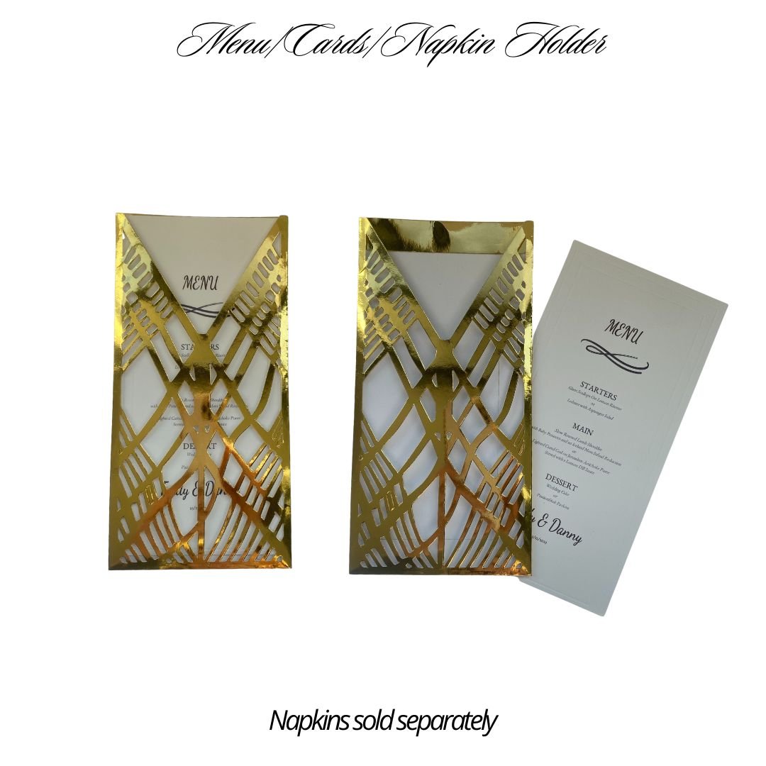 Wholesale Menu/Napkin Covers (Weave Design) Pack of 25| Saunders Concepts - Place Matters