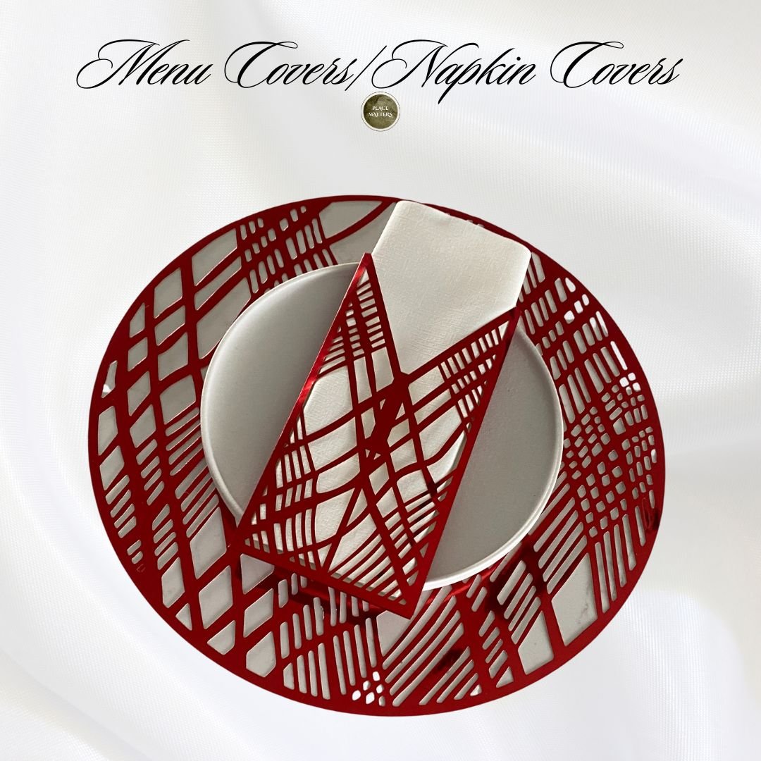 Wholesale Menu/Napkin Covers (Weave Design) Pack of 25| Saunders Concepts - Place Matters