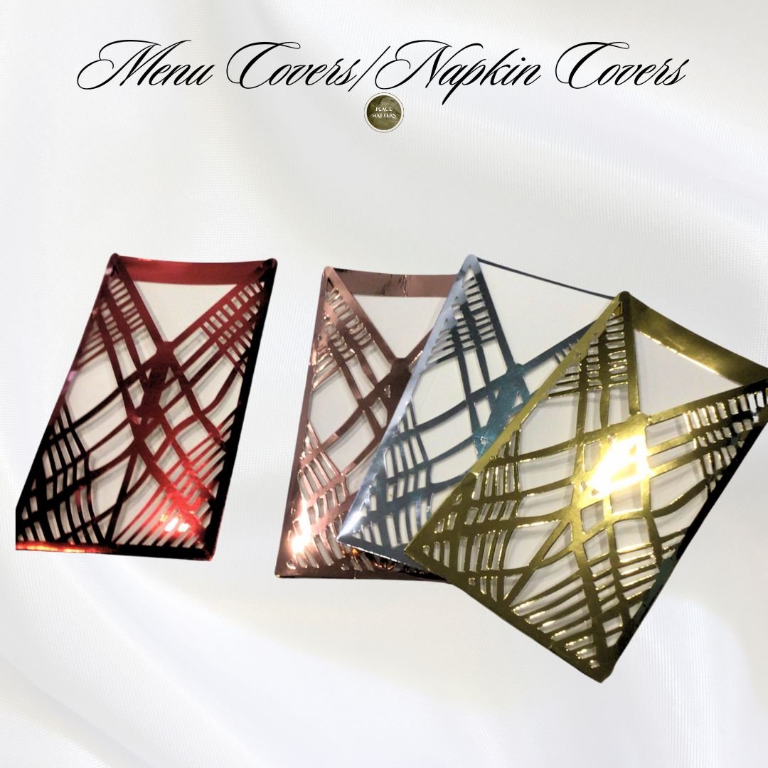 Wholesale Menu/Napkin Covers (Weave Design) Pack of 25| Saunders Concepts - Place Matters