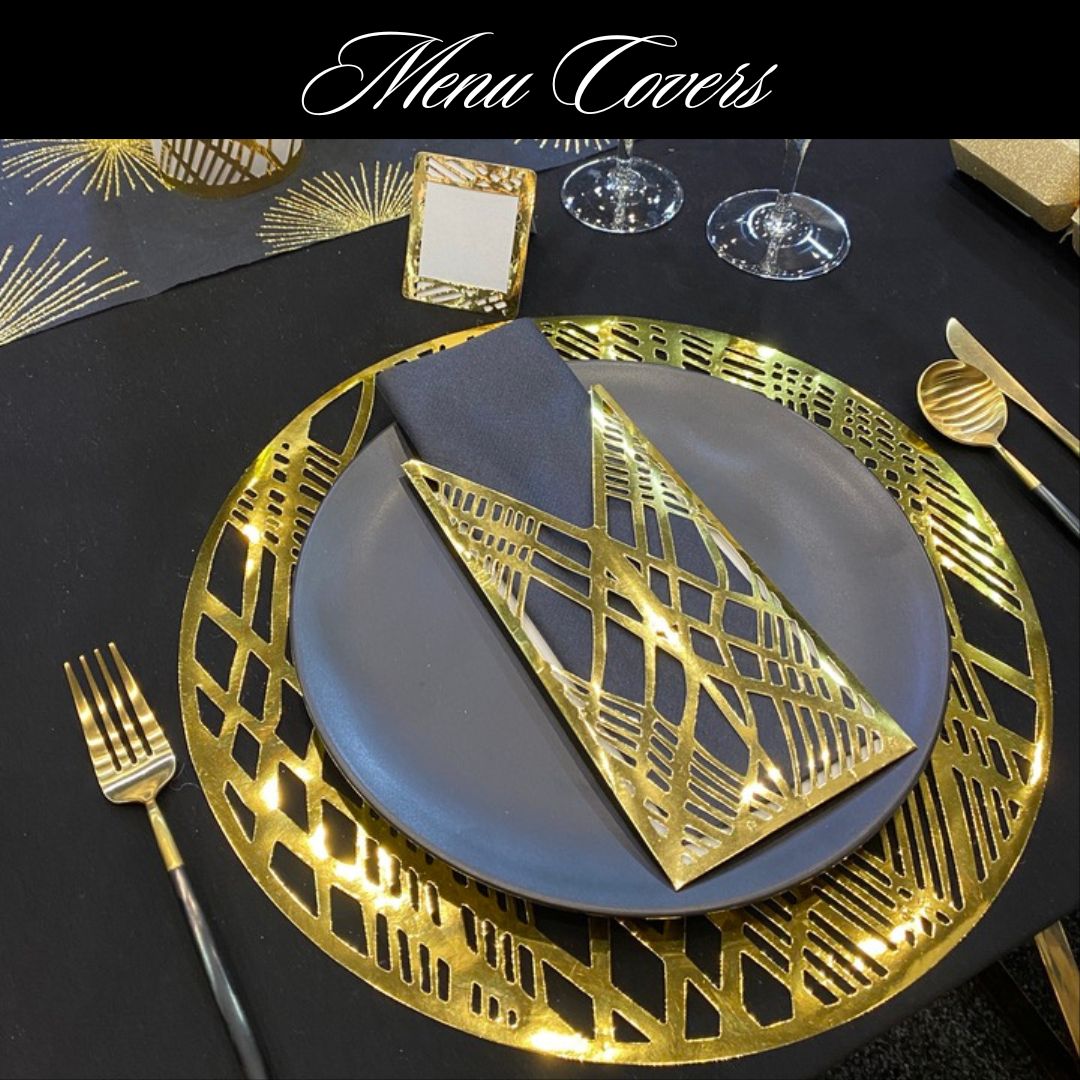 Wholesale Menu/Napkin Covers (Weave Design) Pack of 25| Saunders Concepts - Place Matters