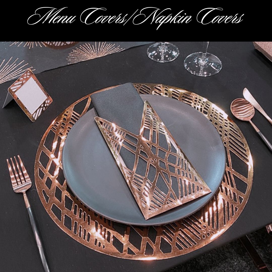 Wholesale Menu/Napkin Covers (Weave Design) Pack of 25| Saunders Concepts - Place Matters