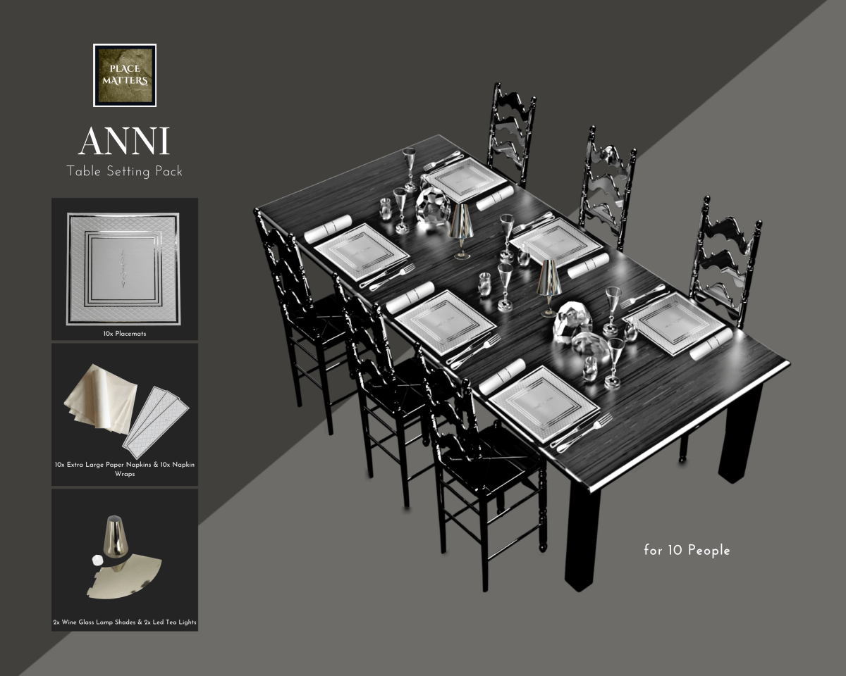 Gold Table Setting Pack for 10 — Anni Design - Place MattersTable Setting Pack