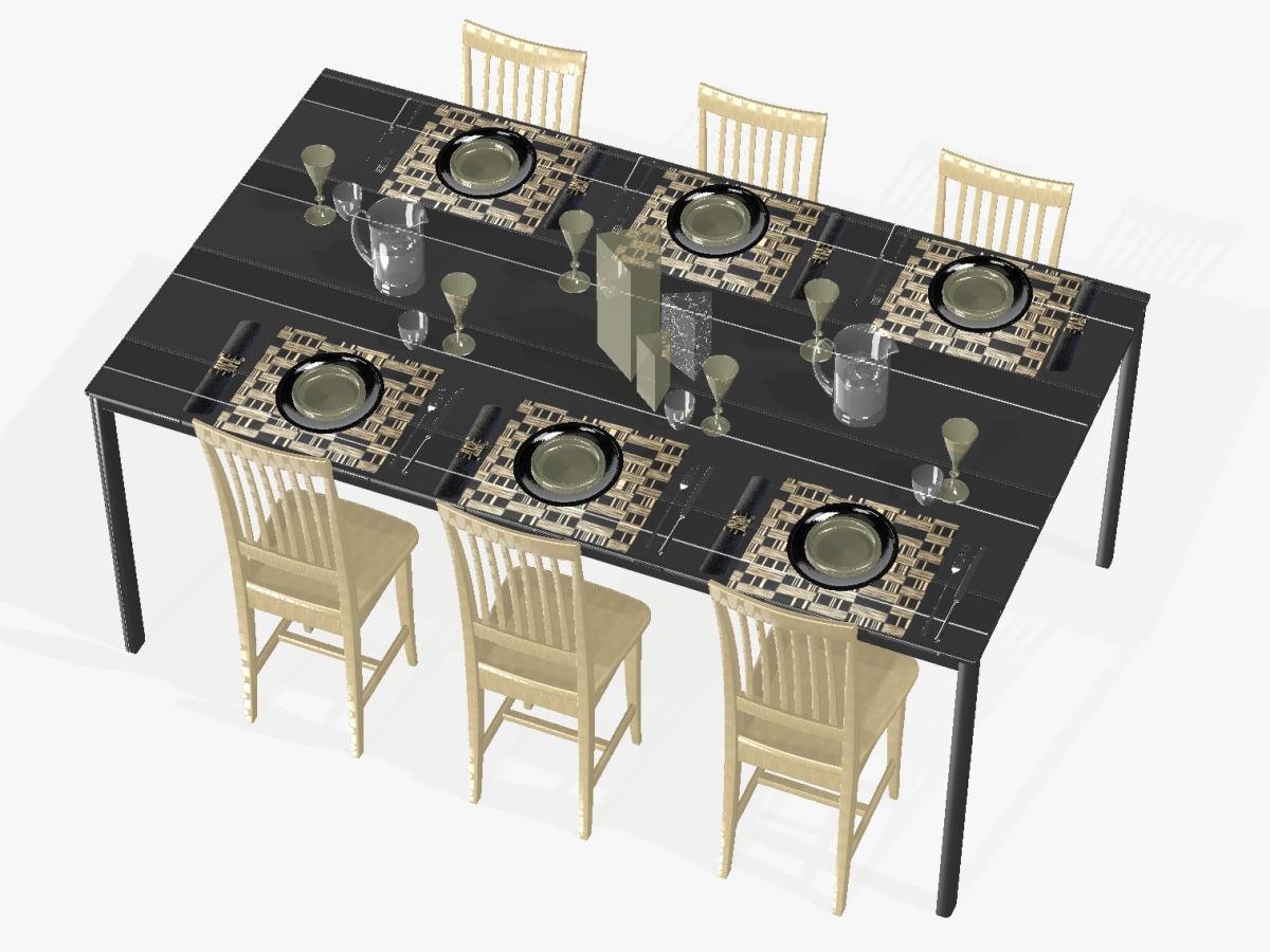 Black & Cream Napkin Wraps (Bricks Design) - Place Matters