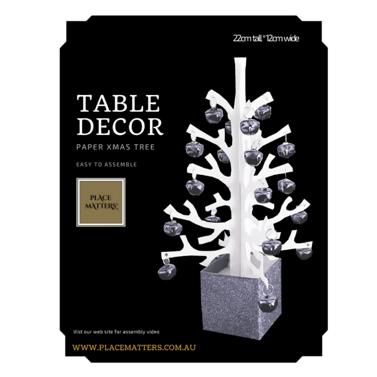 Anni Red Xmas Tree Table Decoration - Place MattersChristmas Table Decor