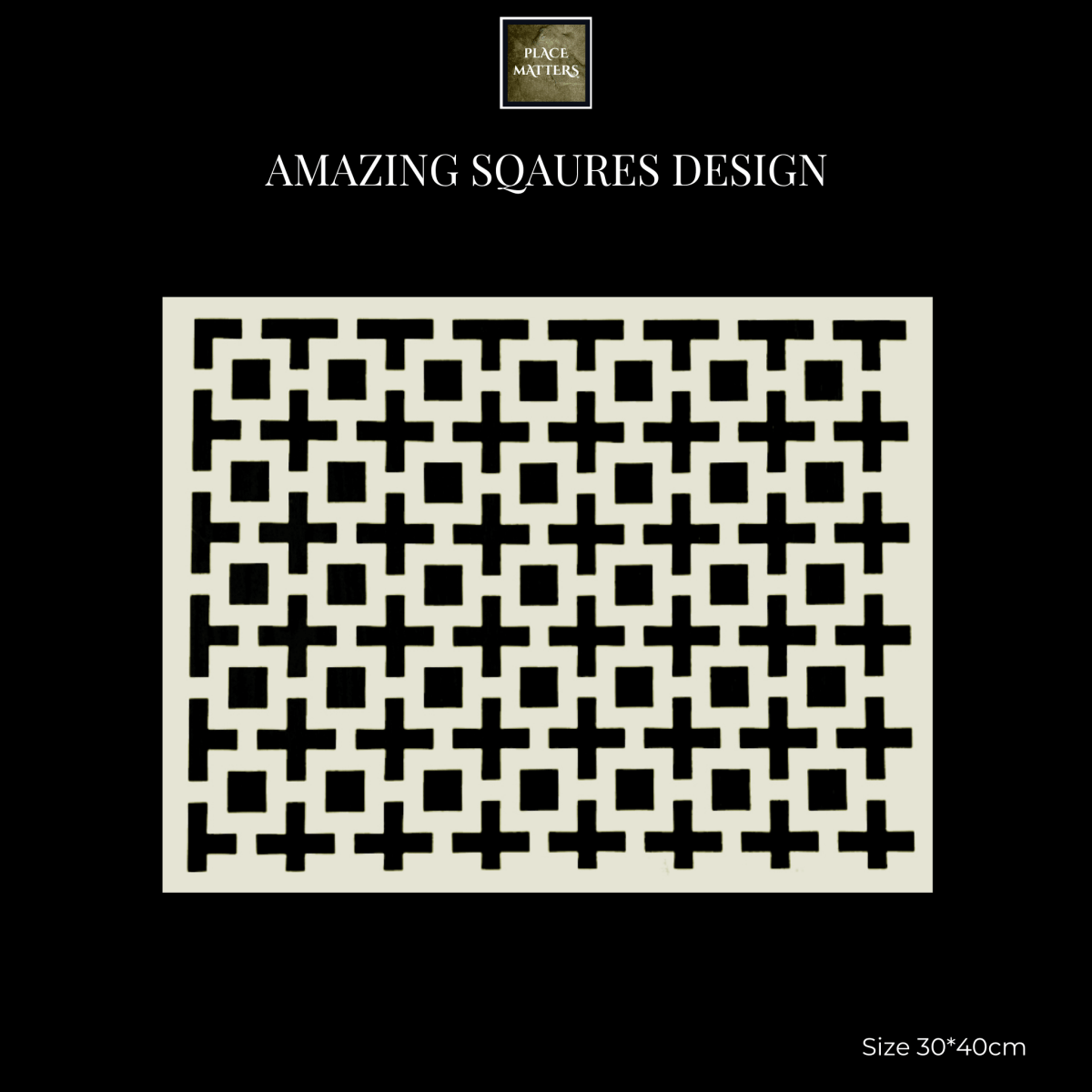 Amazing Squares Design Placemats | Place Matters (Pack of 20) - Place Matters