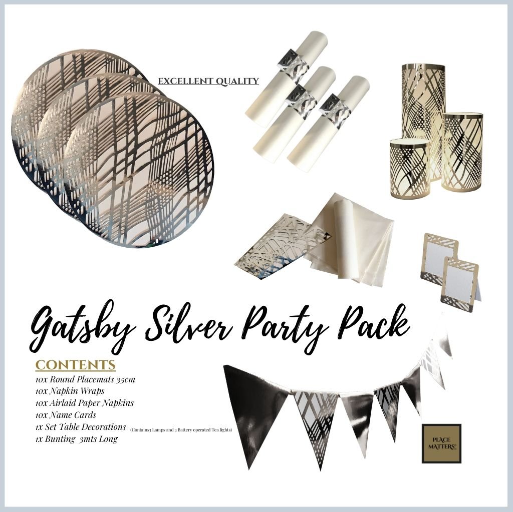 Gatsby Gold Party Pack Weave Design - Place MattersParty Pack